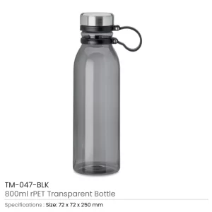 rPET Transparent Bottles Blank